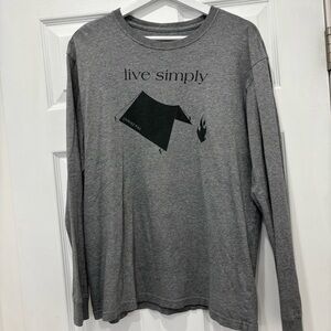 Men’s Patagonia Gray Long Sleeve Graphic Tee size M